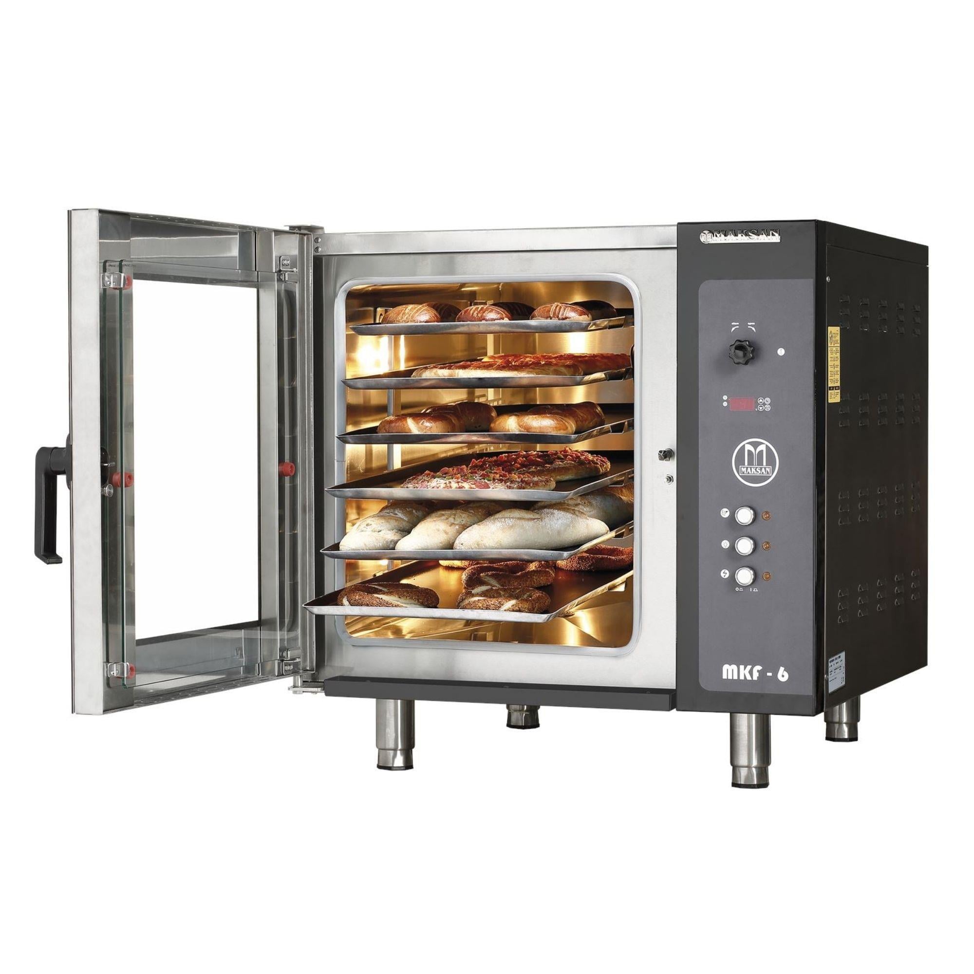 Maksan  6 Tepsili Konveksiyonlu Patisseri Fırın Elektrikli MKF-6MAKSAN Maksan 6 Tepsili Konveksiyonlu Patisseri Fırın Manuel Elektrikli MKF-6Patisserie FırınlarMaksan 6 Tepsili Konveksiyonlu Patisseri Fırın Manuel Elektrikli MKF-6