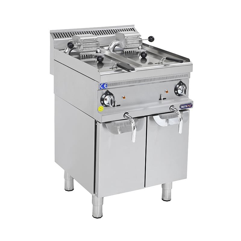 MAYAPAZMayapaz 8+8 Litre Gazlı Fritöz Alt Dolaplı M-DFG 660Gazlı FritözlerMayapaz 8+8 Litre Gazlı Fritöz Alt Dolaplı M-DFG 660