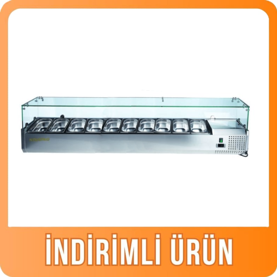Ndustrio Camlı Soğutmalı Set Üstü Saladbar GN 1/4 10 Küvetli TTR-200-GCNDUSTRİONdustrio Camlı Soğutmalı Set Üstü Saladbar GN 1/4 10 Küvetli TTR-200-GCSet Üstü Saladbar ve Sushi DolaplarıNdustrio Camlı Soğutmalı Set Üstü Saladbar GN 1/4 10 Küvetli TTR-200-GC