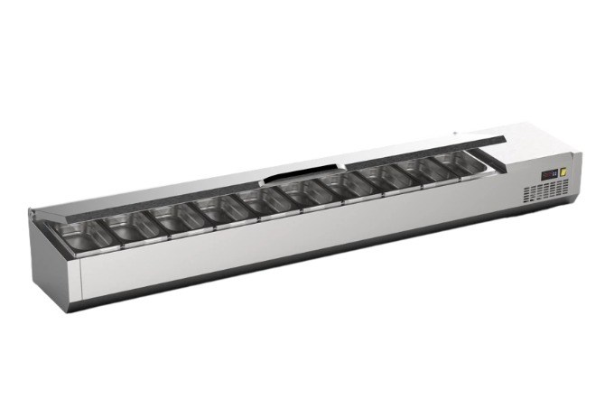 Ndustrio Paslanmaz Kapaklı Soğuk Teşhir Ünitesi TTR-200-SCNDUSTRİONdustrio Paslanmaz Kapaklı Soğuk Teşhir Ünitesi TTR-200-SCSet Üstü Saladbar ve Sushi DolaplarıNdustrio Paslanmaz Kapaklı Soğuk Teşhir Ünitesi TTR-200-SC