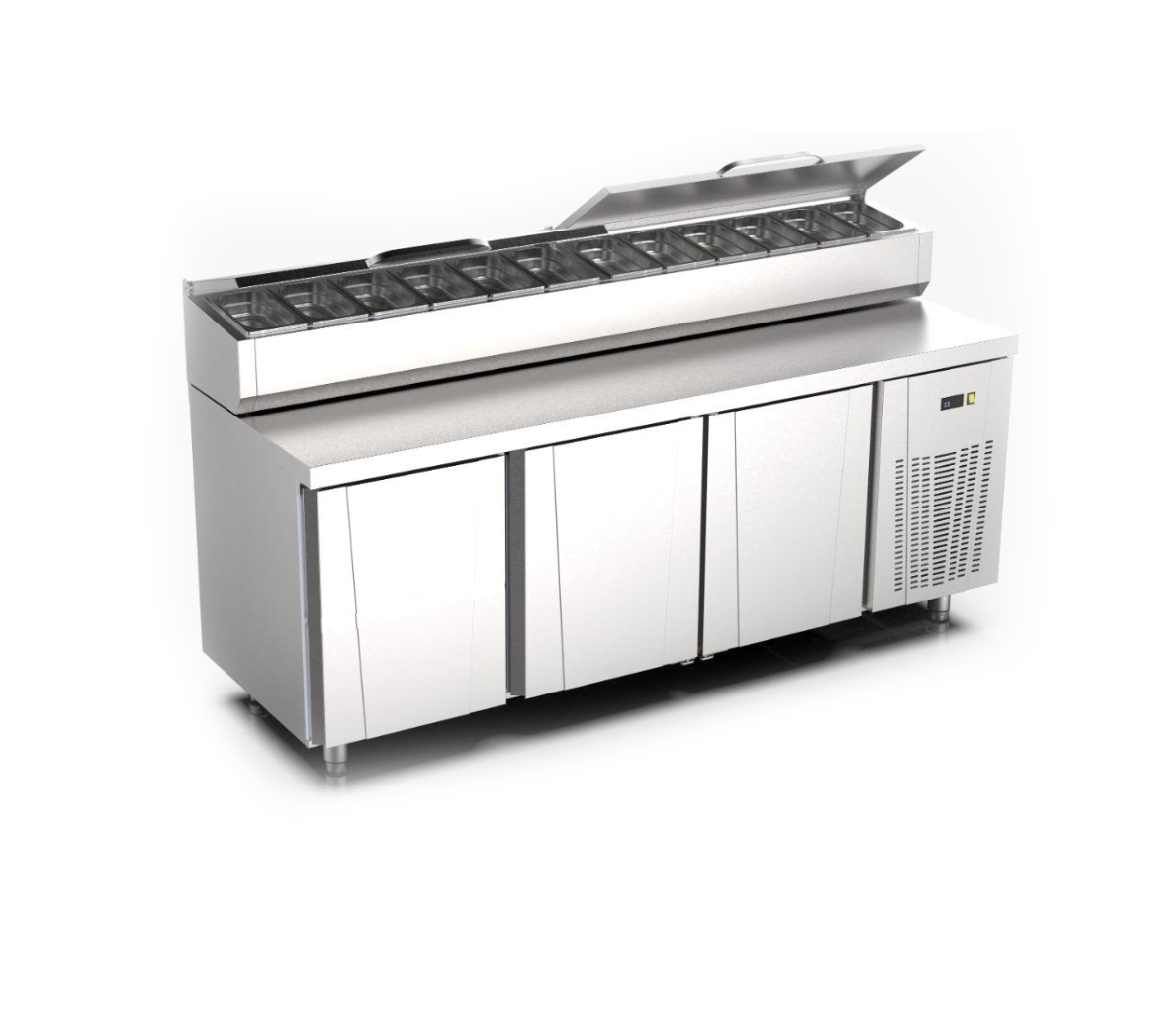 Ndustrio Tezgah Tip Make-up Buzdolabı 12 x Gn 1/4 Küvetli MUR-73NDUSTRİONdustrio Tezgah Tip Make-up Buzdolabı 12 x Gn 1/4 Küvetli MUR-73Pizza Hazırlık BuzdolaplarıNdustrio Tezgah Tip Make-up Buzdolabı 12 x Gn 1/4 Küvetli MUR-73