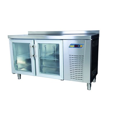 N'DUSTRİO TPG-72-GD TEZGAH TİP 2 KAPILI GASTRONORM BUZDOLABI-CAM KAPILI