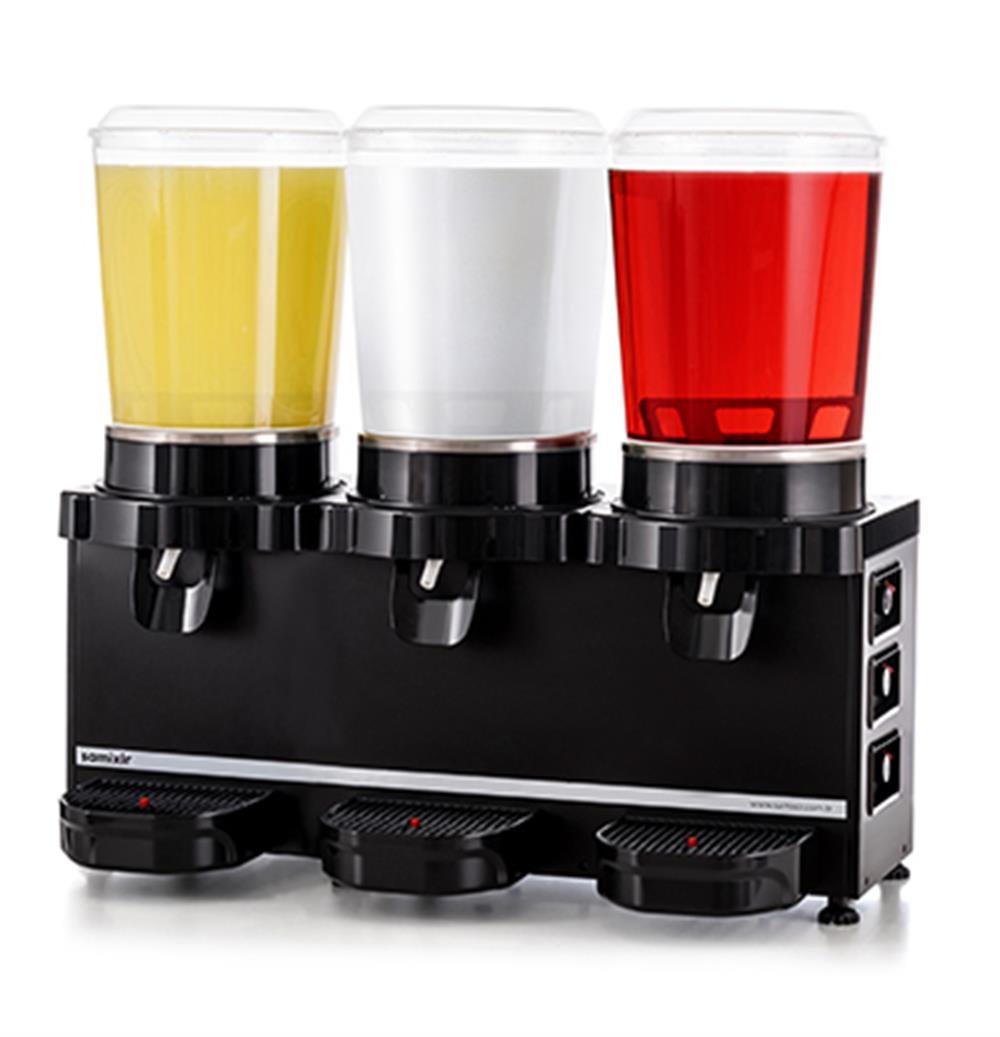 Samixir 10+10+10 Litre Panaromik Triple Karıştırıcılı Soğuk İçecek Dispenseri, AnalogSAMİXİRSamixir 10+10+10 Litre Panaromik Triple Karıştırıcılı Soğuk İçecek Dispenseri, AnalogŞerbet - Ayran MakineleriSamixir 10+10+10 Litre Panaromik Triple Karıştırıcılı Soğuk İçecek Dispenseri, Analog