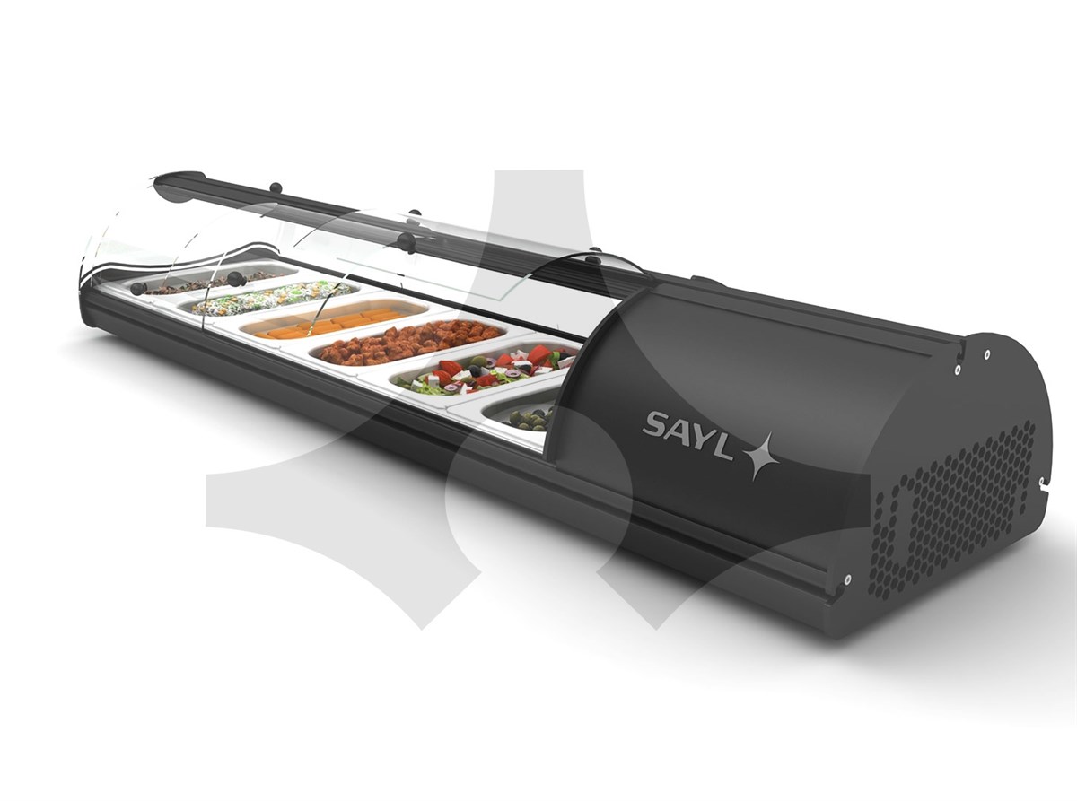 Sayl SELF SERVICE LINE- TAPAS/CUBA GN/PLANA- S4N Soğutmalı Set Üstü Saladbar GN 4x1/3-40 KapasiteliSAYLSayl SELF SERVICE LINE- TAPAS/CUBA GN/PLANA- S4N Soğutmalı Set Üstü Saladbar GN 4x1/3-40 KapasiteliSET ÜSTÜ SALADBAR Sayl SELF SERVICE LINE- TAPAS/CUBA GN/PLANA- S4N Soğutmalı Set Üstü Saladbar GN 4x1/3-40 Kapasiteli