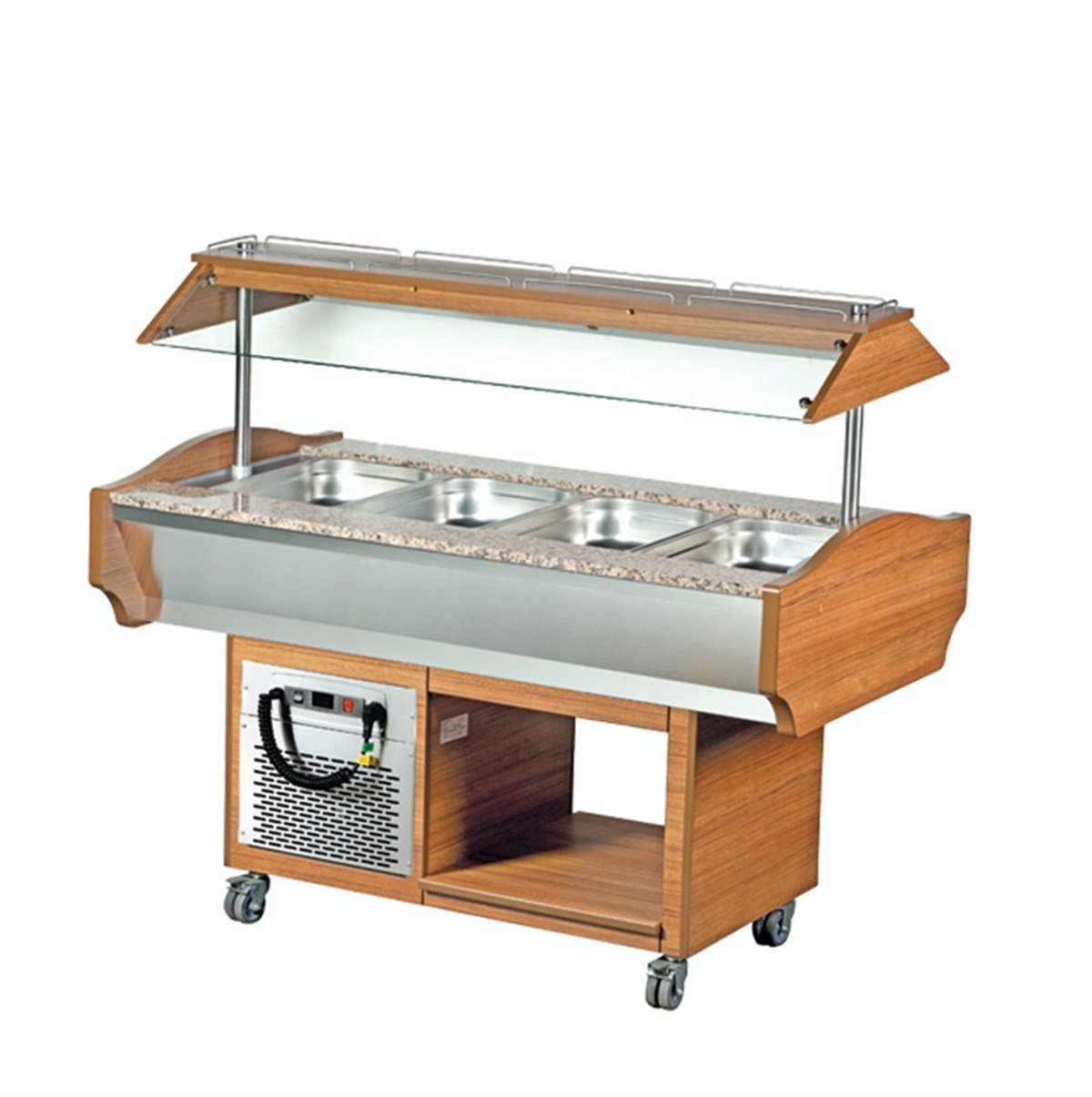 ARİSCOSoğuk Büfe 4 Hazneli Saladbar Özel Ledli SALADBARLARSoğuk Büfe 4 Hazneli Saladbar Özel Ledli 