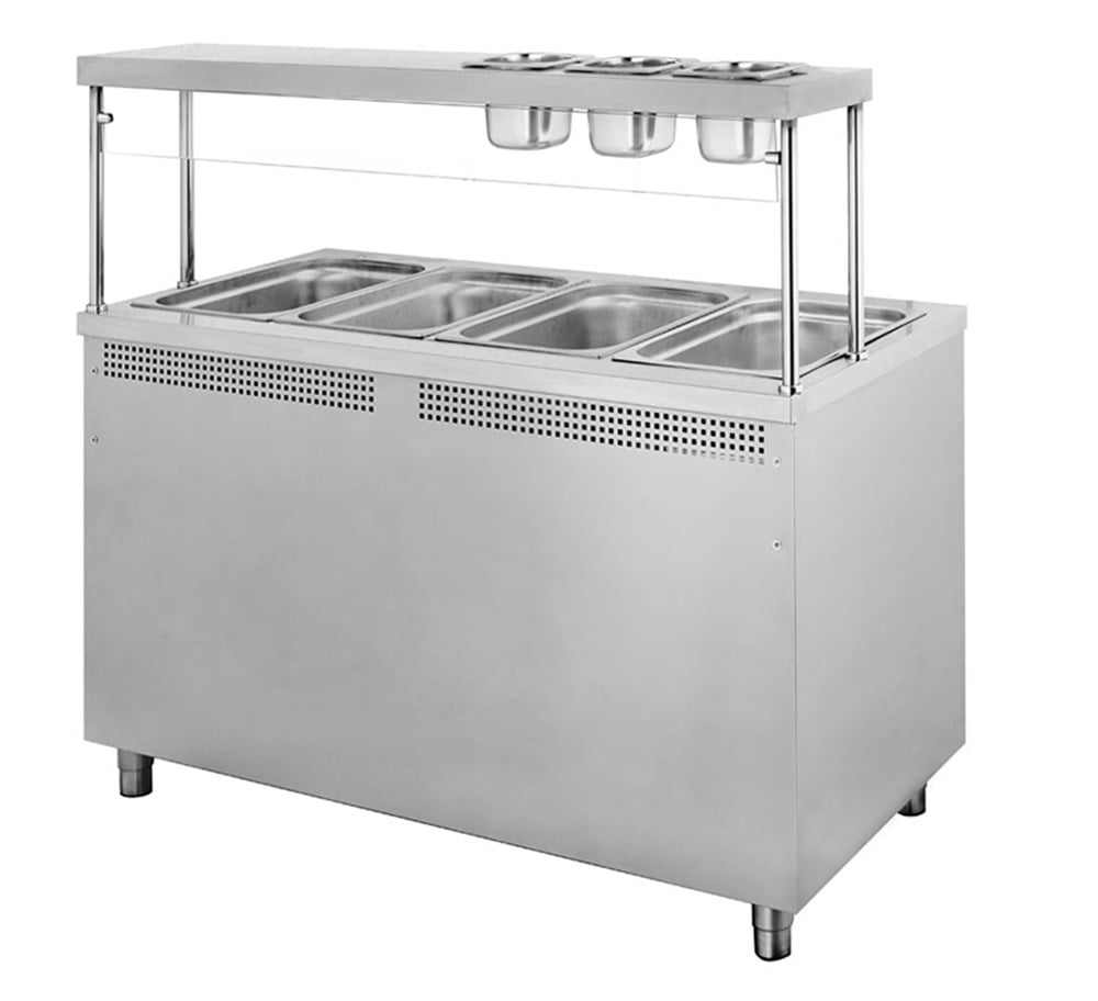 Turhan Çelik Benmari 4 Sıcak 1 Nötr Elektrikli 180x70x85 cm TC.BEE410TURHAN ÇELİKTurhan Çelik Benmari 4 Sıcak 1 Nötr Elektrikli 180x70x85 cm TC.BEE410Benmariler - YemeklikTurhan Çelik Benmari 4 Sıcak 1 Nötr Elektrikli 180x70x85 cm TC.BEE410