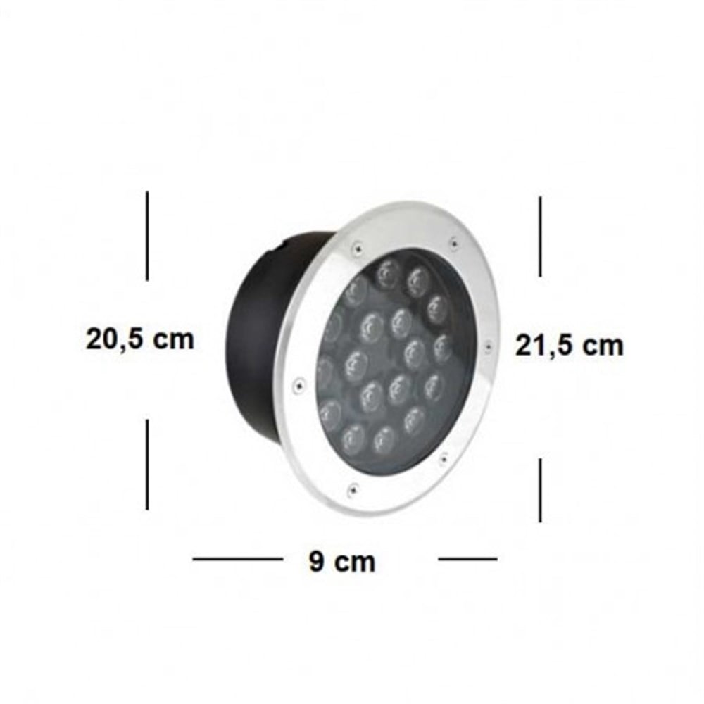 18W Ledli Yer ArmatürüSıva Altı WallWasher ve Yer Armatürü ve Kanopimyd41718W Ledli Yer Armatürü