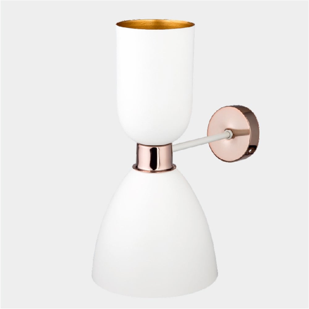 DEKORATİF APLİK (BEYAZ+GOLD DUY+20,5cm)Modern Dekoratif Sarkıt Armatürmyd657DEKORATİF APLİK (BEYAZ+GOLD DUY+20,5cm)