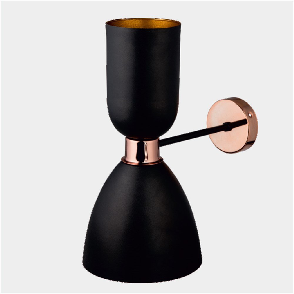 DEKORATİF APLİK (SİYAH+BAKIR+20,5cm)Modern Dekoratif Sarkıt Armatürmyd654DEKORATİF APLİK (SİYAH+BAKIR+20,5cm)