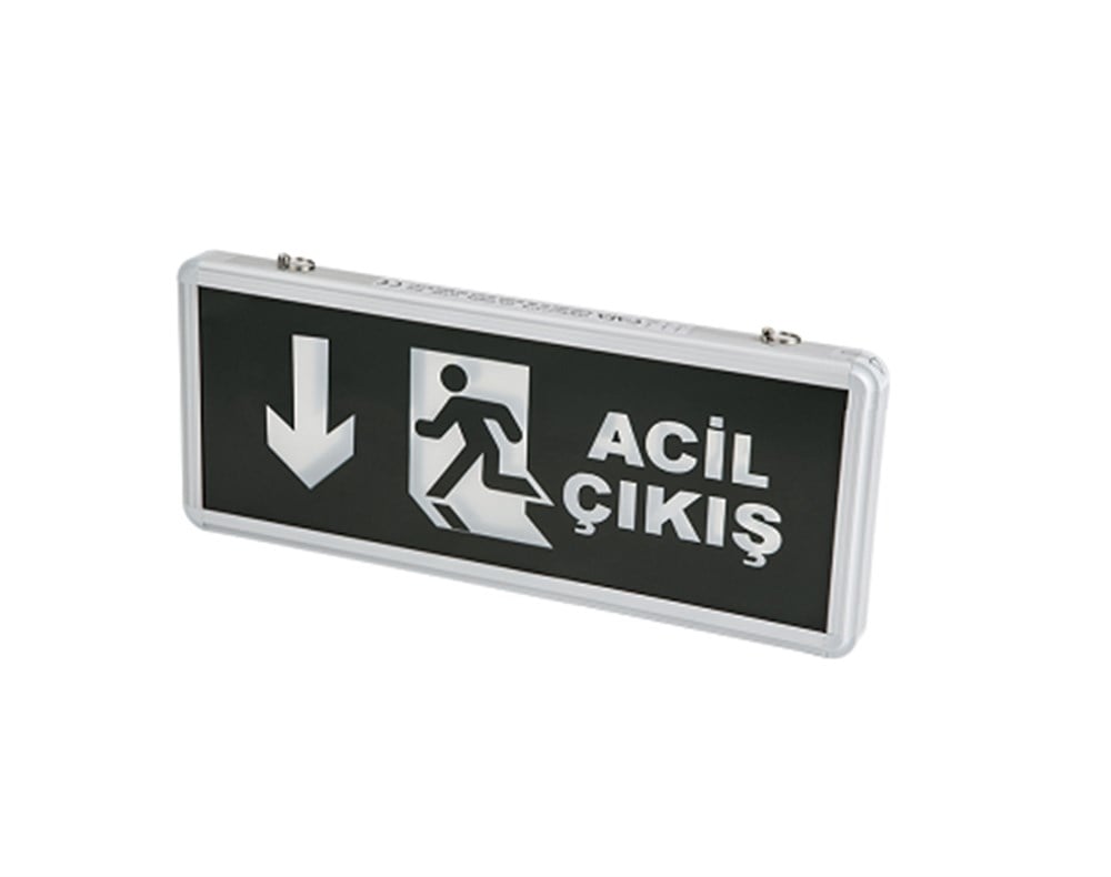Exit Çıkış Armatürü Ledli 4 Saat AkülüLed Exit Armatürmyd566Exit Çıkış Armatürü Ledli 4 Saat Akülü Aşağı Ok