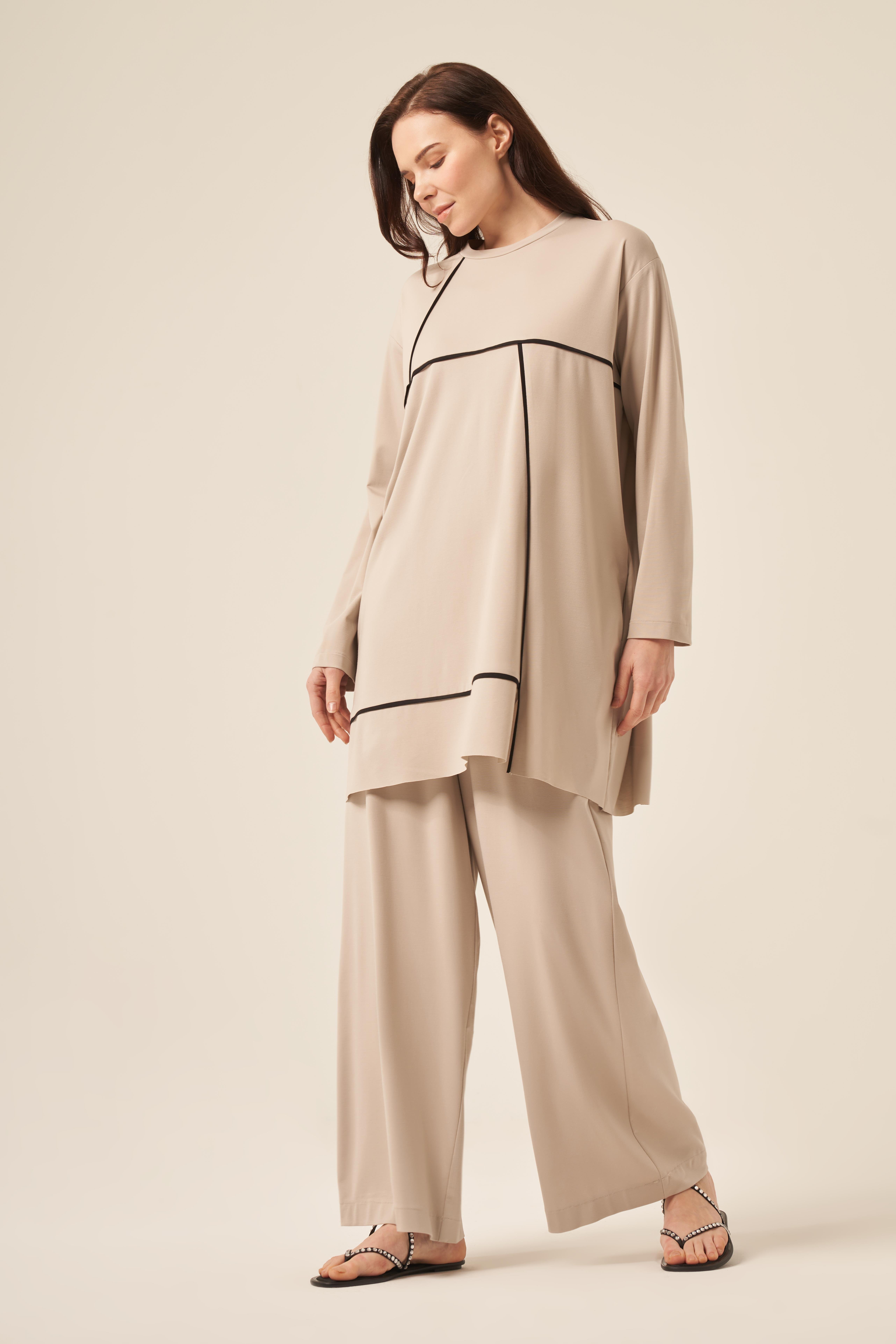 BİYE KOMBİNLİ PANTOLONLU BAMBU TAKIM