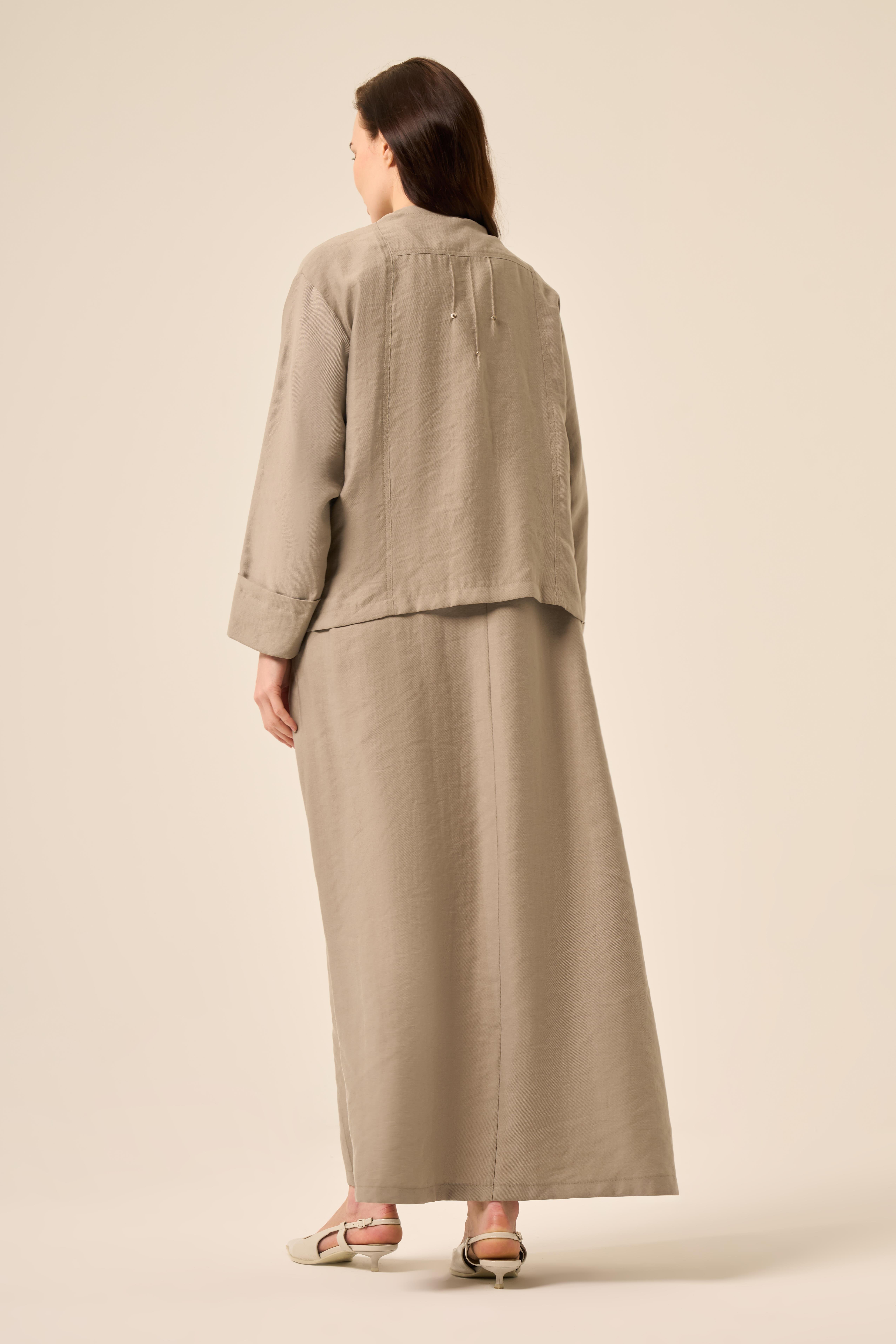 BOLEROSU PİLE DETAYLI PASION ELBİSELİ TAKIM