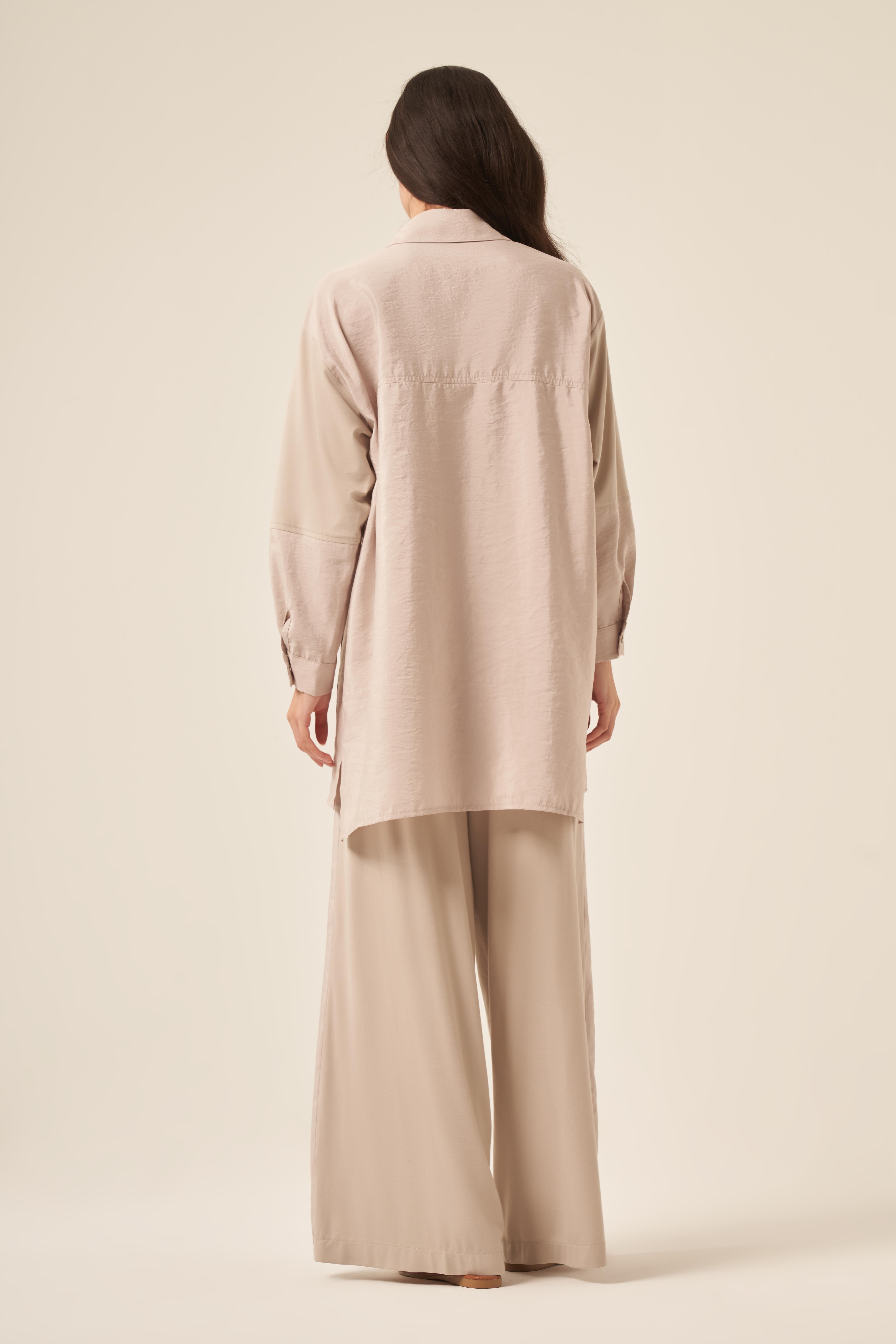 DUBAI GARNILI BAMBU GÖMLEKLİ TAKIM