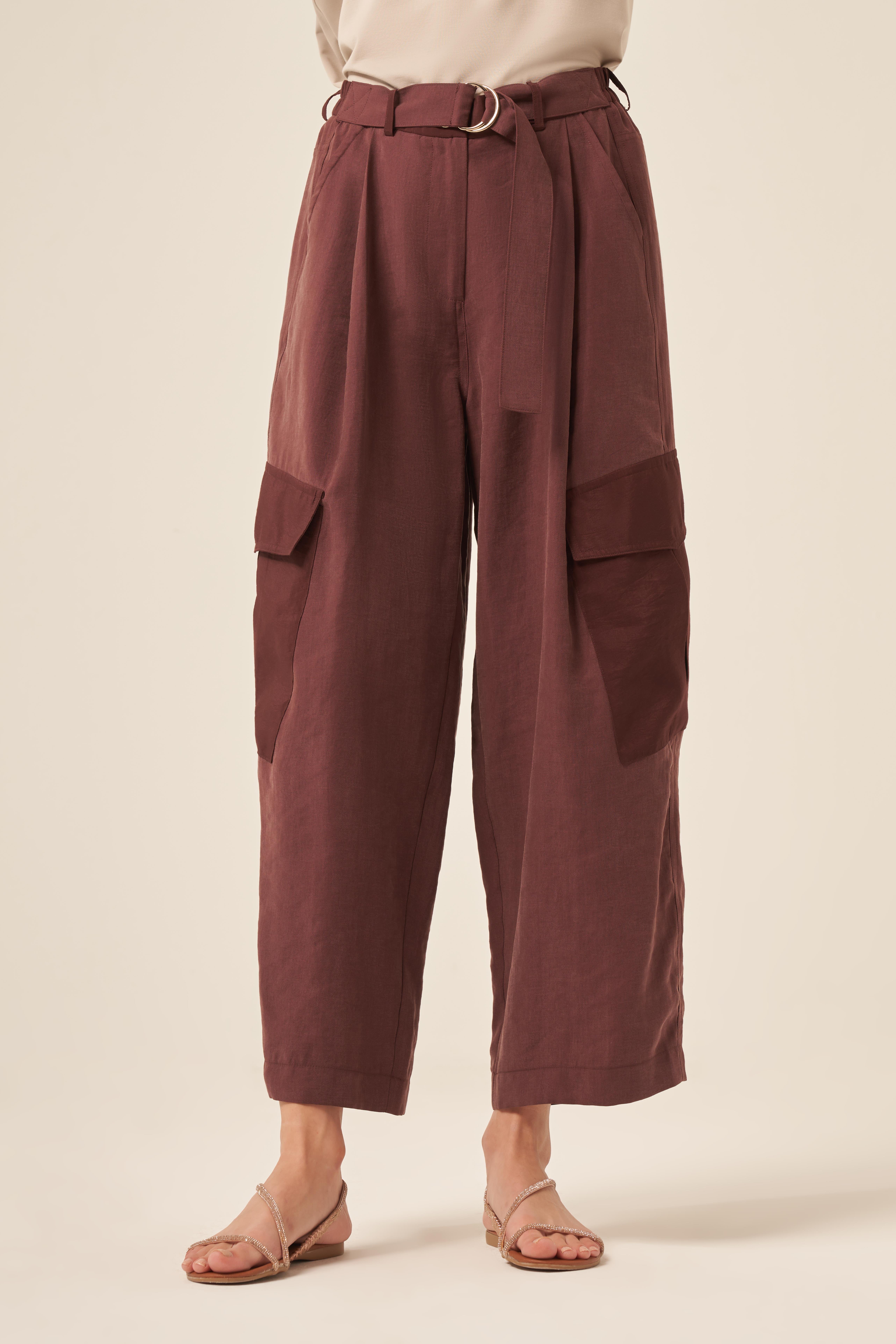 İKİ YANI DUBAI GARNİLİ CEPLİ PASION PANTOLON