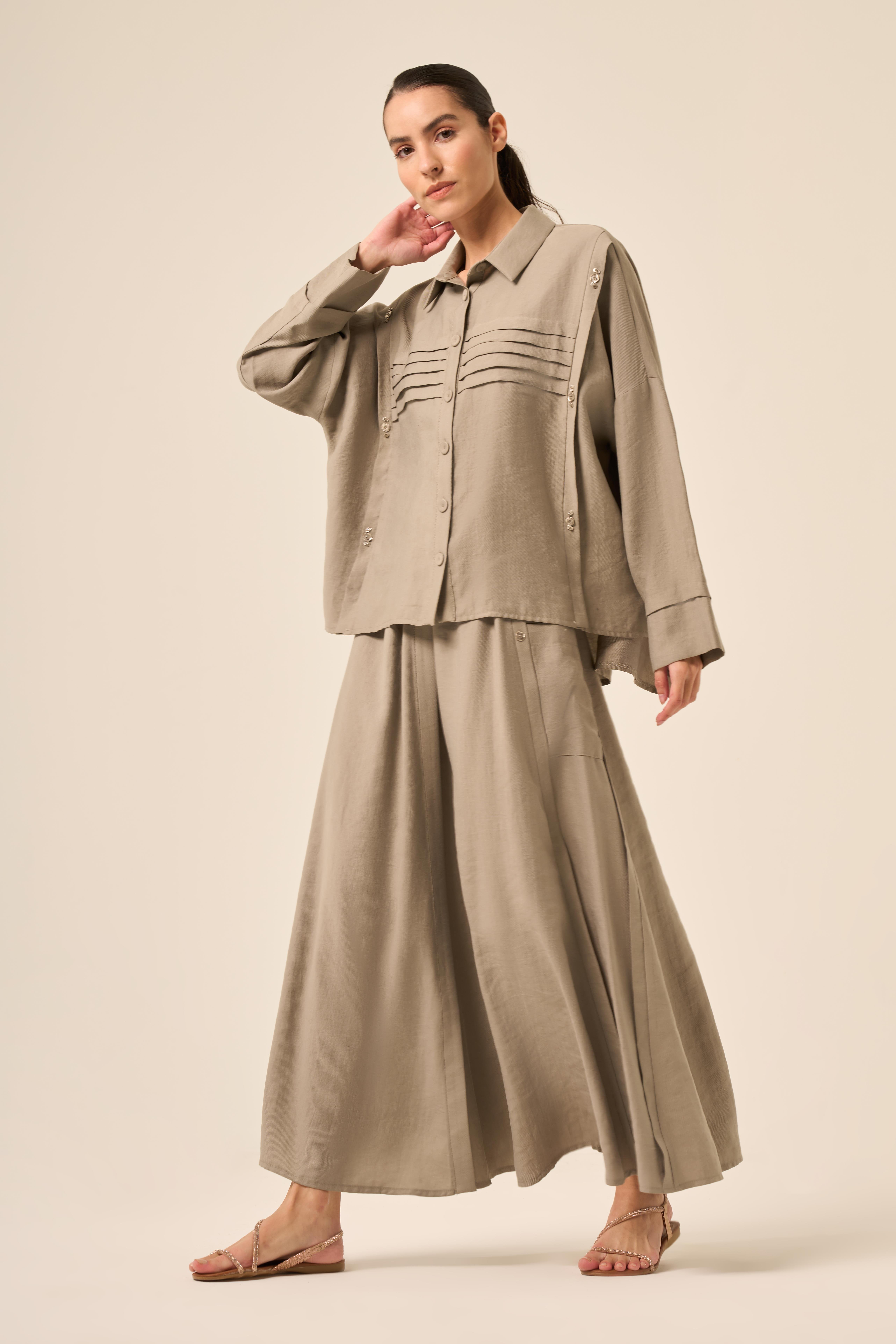 ROBASI PİLE DETAYLI ETEKLİ PASION TAKIM