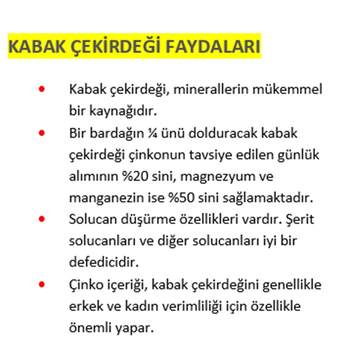Kabak Çekirdeği 250 gr(Çiğ)