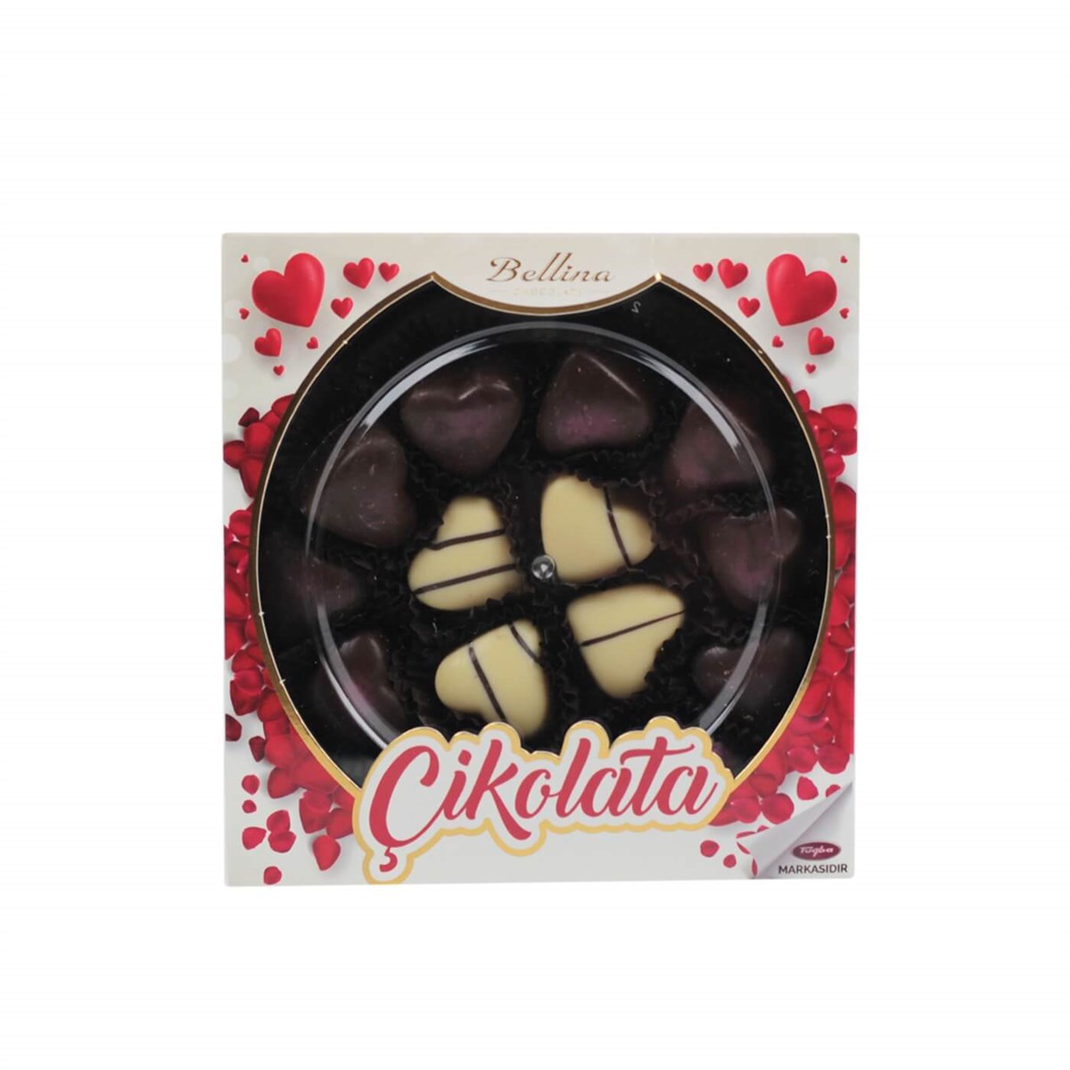 Kalp Görünümlü Dolgu Çikolata 190 gr