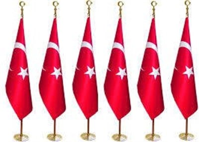 Makam Türk Bayrağı Telalı Simli