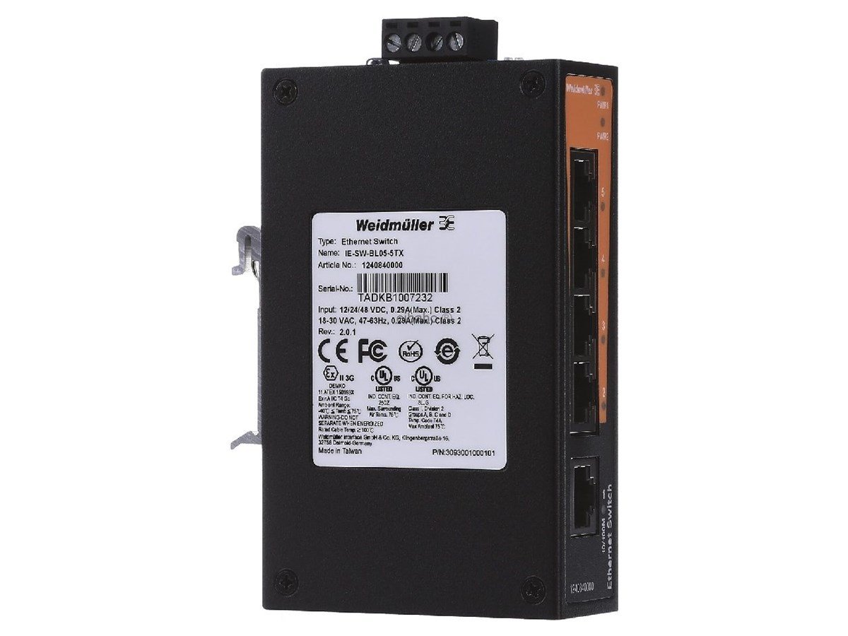 IE-SW-BL05-5TX Weidmuller Yönetilemez Switch