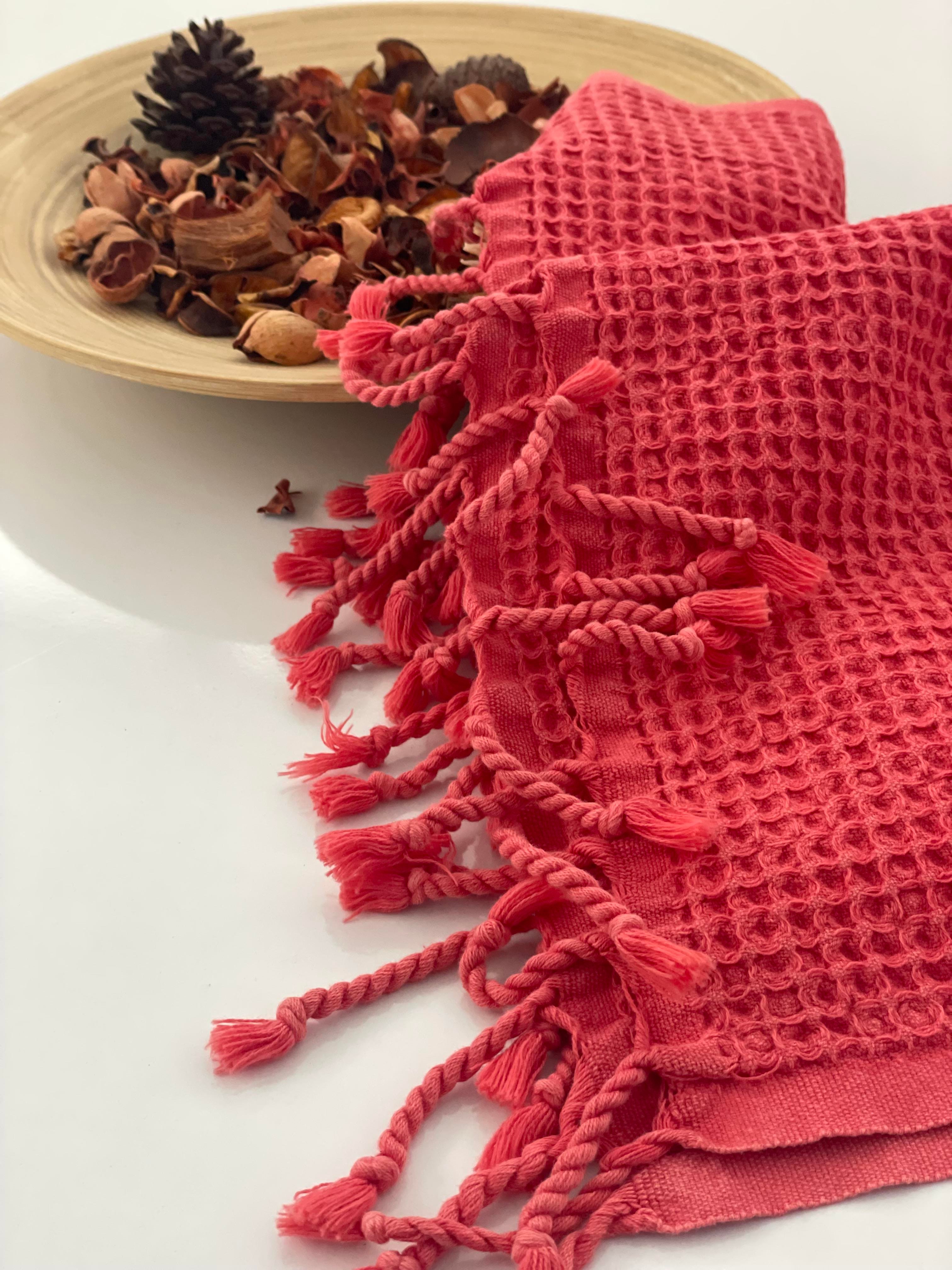 WAFFEL NAR ÇİÇEĞİ PLAJ HAVLUSU-PEŞTAMAL 80 X 170PEŞTEMALCasamollis