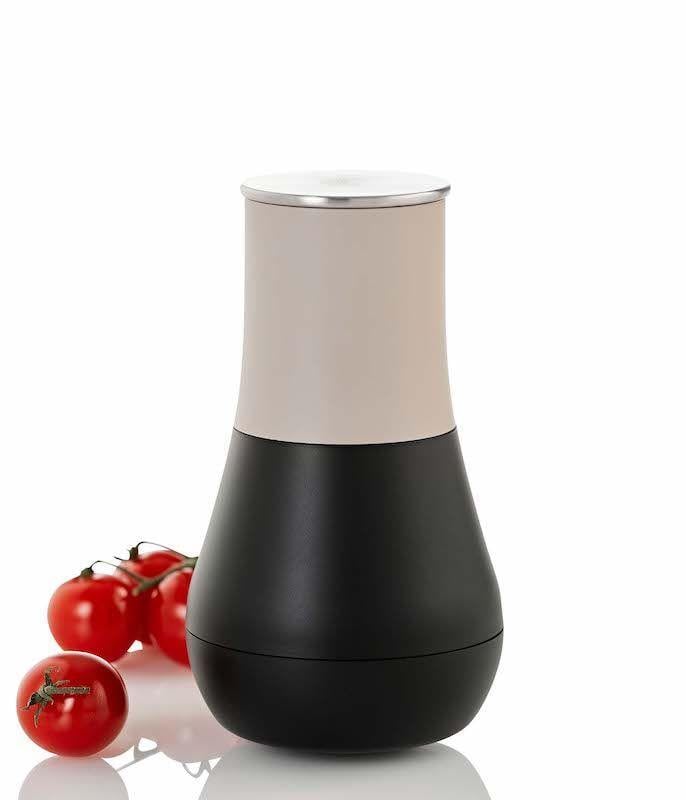 AdHoc Pepup 14 cm Karabiber Tuz Değirmeni Hacıyatmaz Mokka/Beyaz