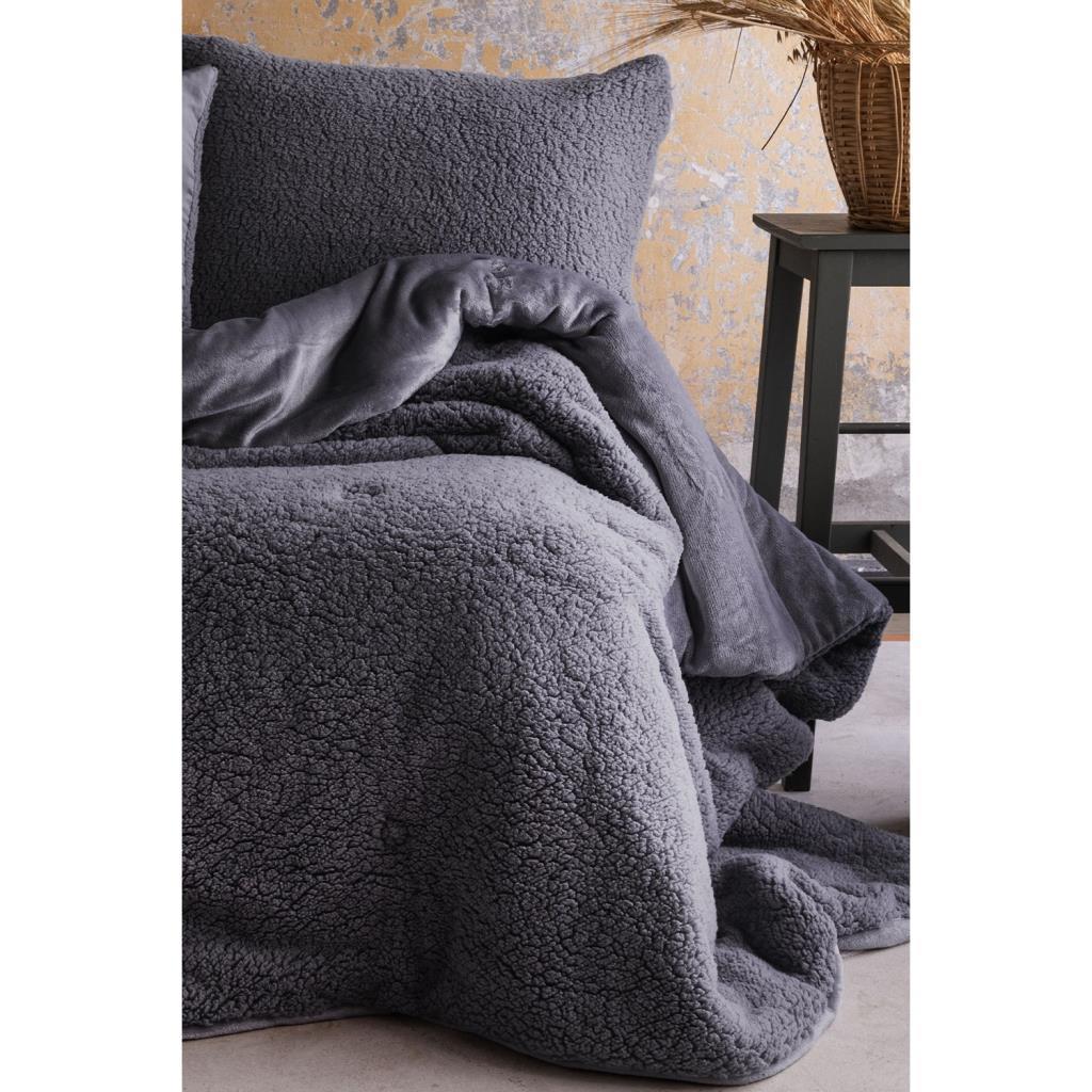 Apricitas Home Basic Softly Çift Kişilik Yorgan / Uyku Set - Antrasit