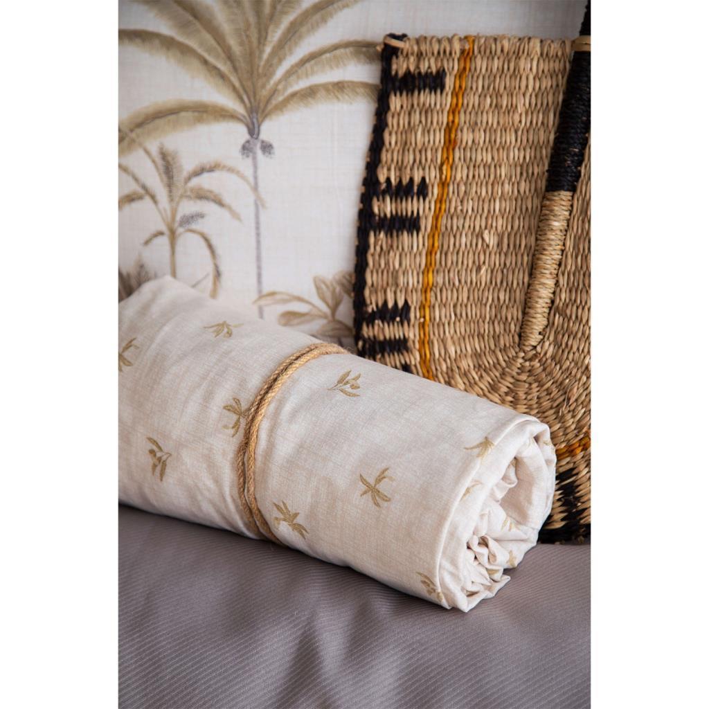 Apricitas Home Noble Bambu Çift Kişilik Pike Takımı - Gri