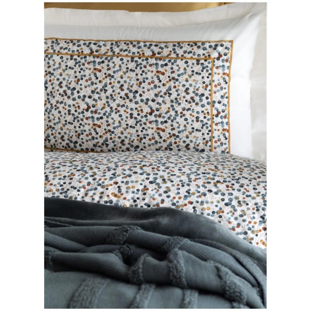 Apricitas Home Stampino Çift Kişilik Yatak Örtülü Nevresim Takımı Winter Set - Petrol