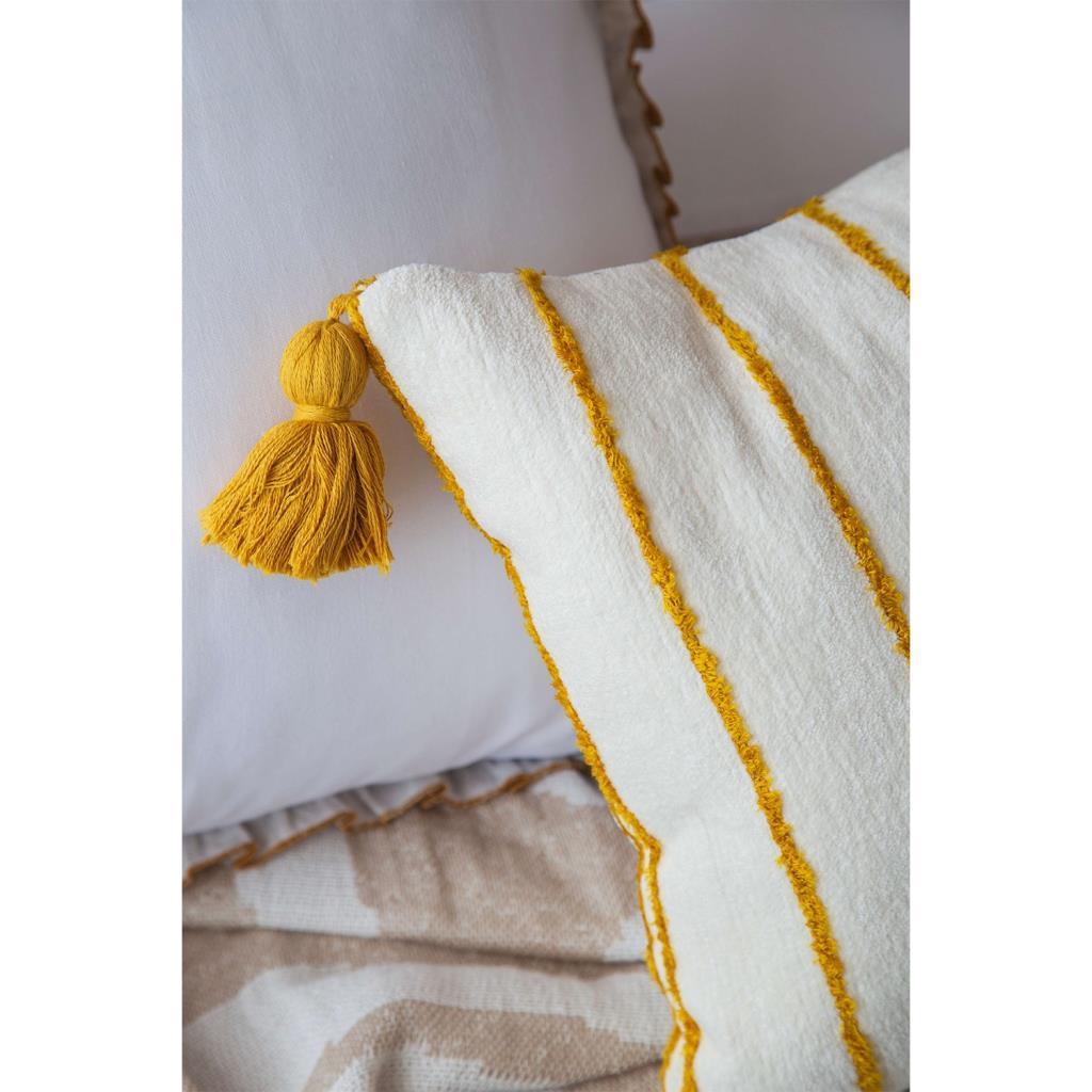 Apricitas Home Zest Çift Kişilik Pamuk Yatak Örtülü Set - Bej