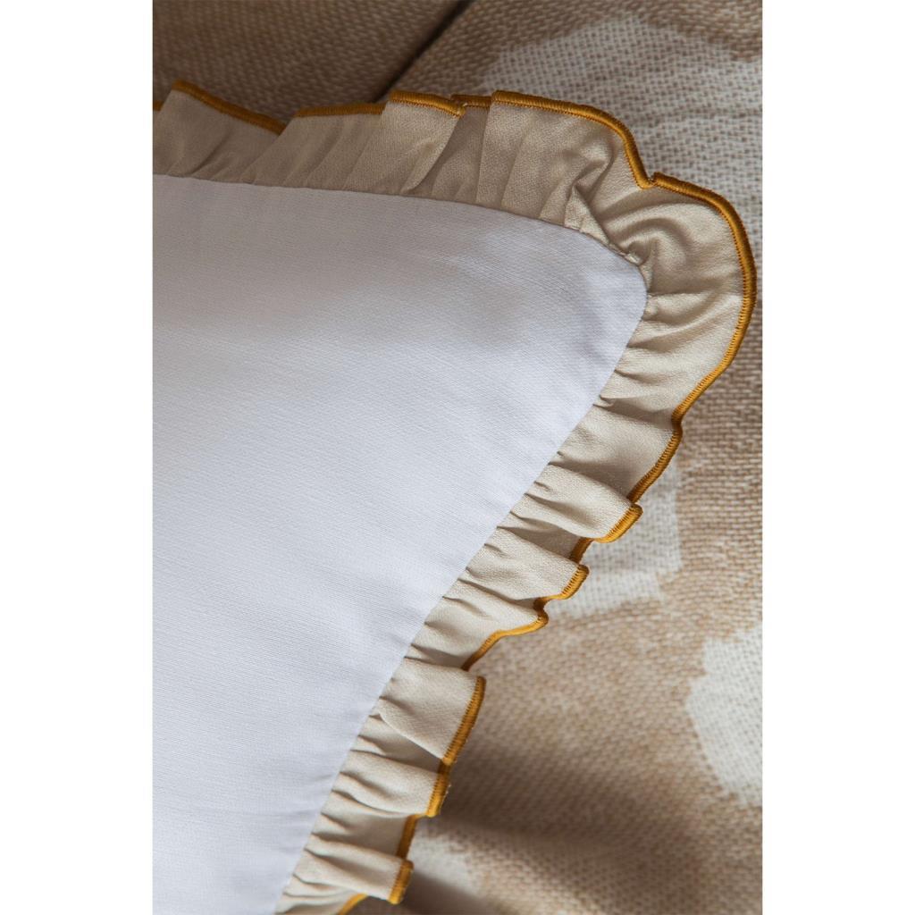 Apricitas Home Zest Çift Kişilik Pamuk Yatak Örtülü Set - Bej