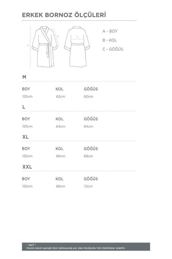Ecocotton Derin Aile Bornoz Seti %100 Organik Pamuk Nakışlı Bej/Yeşil - M/L