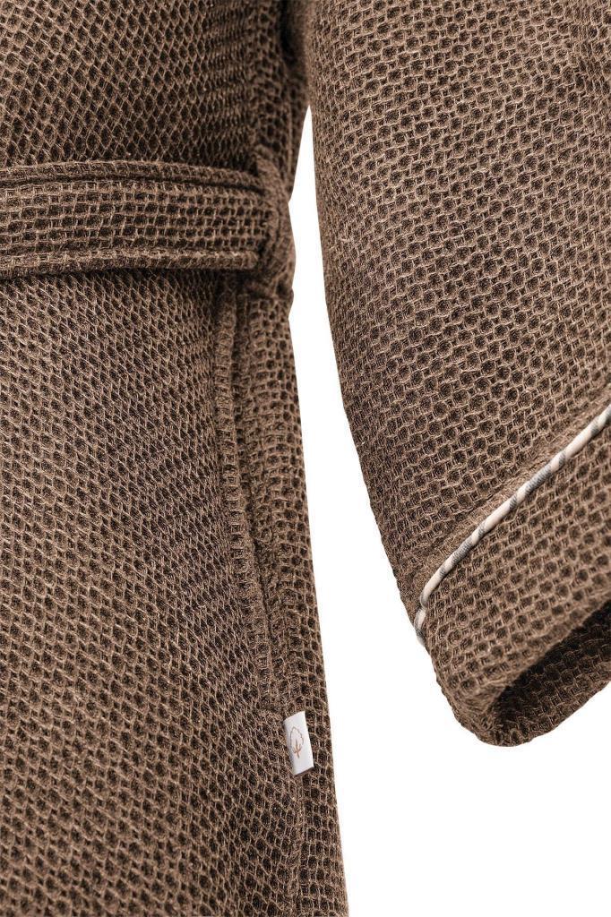 Ecocotton Naia Erkek Bornoz Kahverengi - M