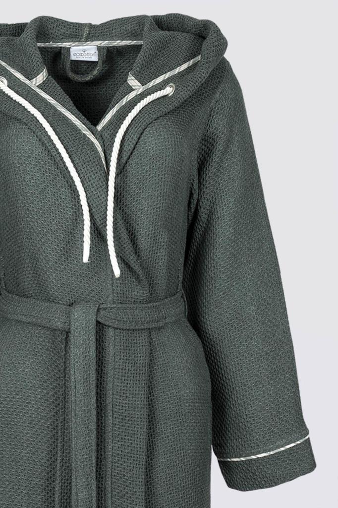 Ecocotton Naia Kadın Bornoz Yeşil - S