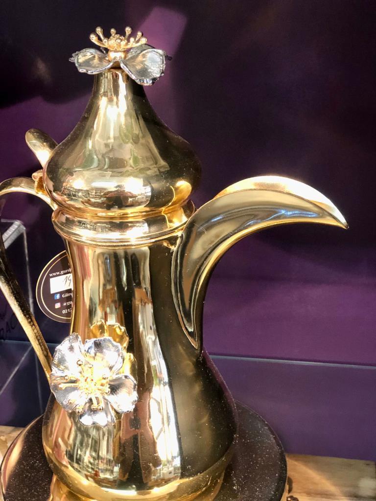 Gürdamar Home Lotus Gold Isıtıcılı Demlik