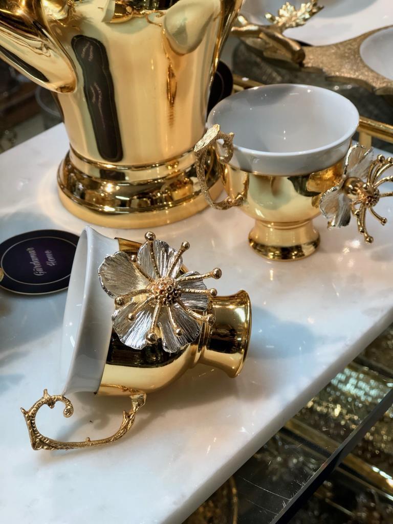 Gürdamar Home Lotus Gümüş Mırra Fincan