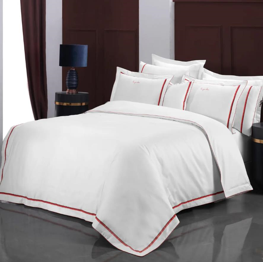 Gürdamar Home Odeo 800 TC Saten Çift Kişilik Nevresim Takımı - Kırmızı