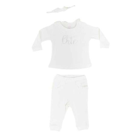 İdil Baby 10587 3'lü Bebek Takımı Krem (6-9 ay)