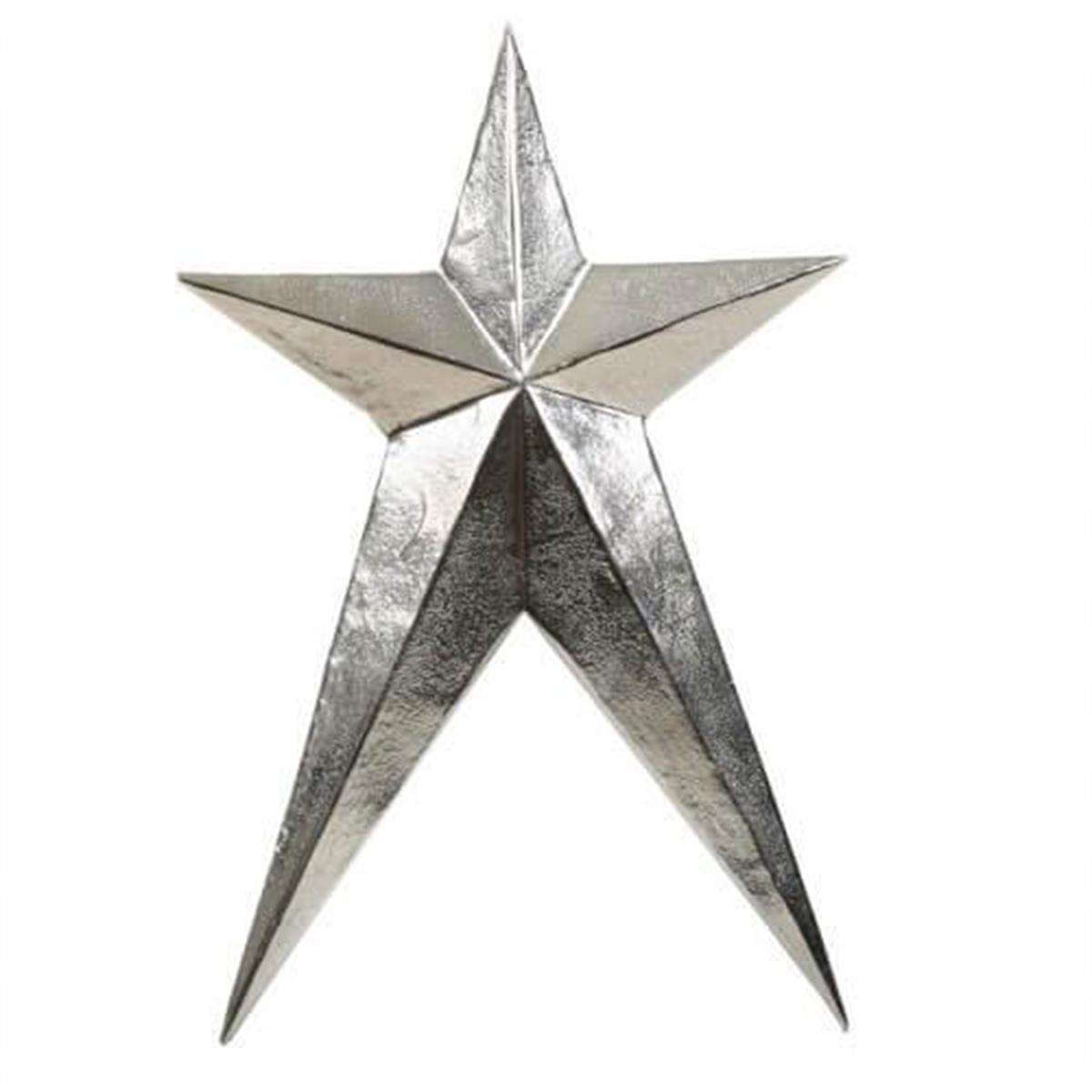 Lucky Art Gümüş Metal Büyük Yıldız 45 cm
