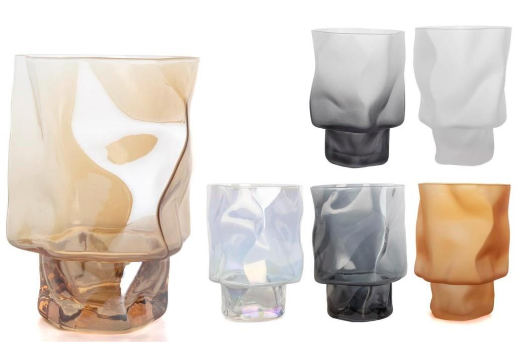 Mikasa Moor Lüster Mat Mix 6lı Cam Kaideli Bardak 240 ml