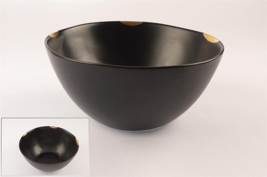 Mikasa Moor Porselen Siyah Kase 23x11cm (M3)