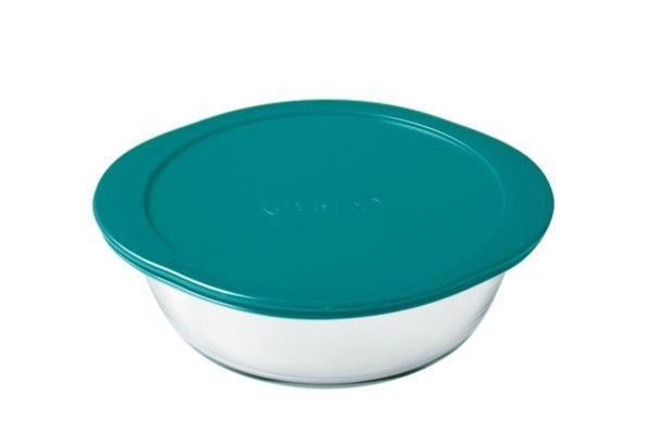 Pyrex 207P000 Kapaklı Yuvarlak Cam Saklama Kabı 1L