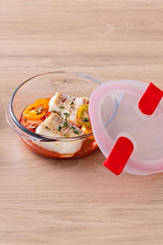 Pyrex 207PH00/7145 Yuvarlak Saklama Kabı Mikrodalga 1,1L