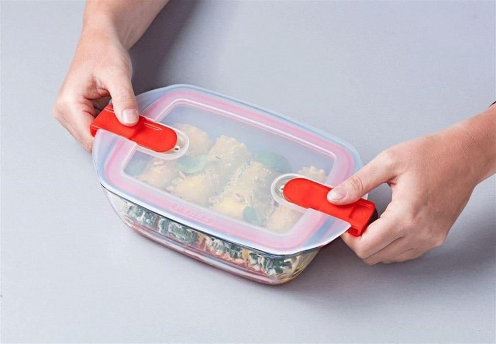 Pyrex 211PH00/7146 Dikdörtgen Saklama Kabı Mikrodalga 1L (20x17 cm)