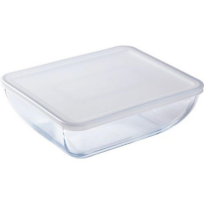 Pyrex 344P000/3043 Kapaklı Dikdörtgen Fırın Kabı (27x22x9 cm)