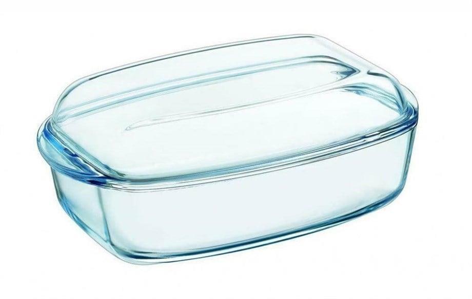 Pyrex 466A000/7143 Cam Kapaklı Dikdörtgen Fırın Kabı 6,5L