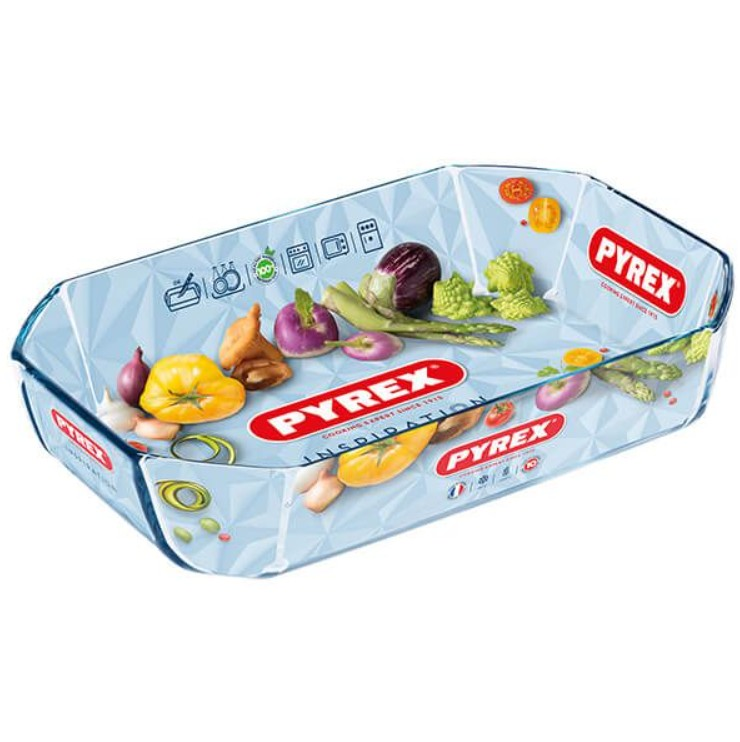 Pyrex Dikdörtgen Fırın Kabı 3,2 L (33x22x7 cm)