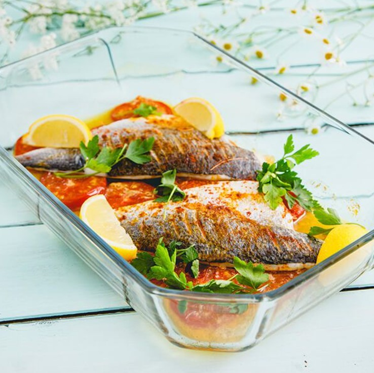 Pyrex Dikdörtgen Fırın Kabı 3,2 L (33x22x7 cm)