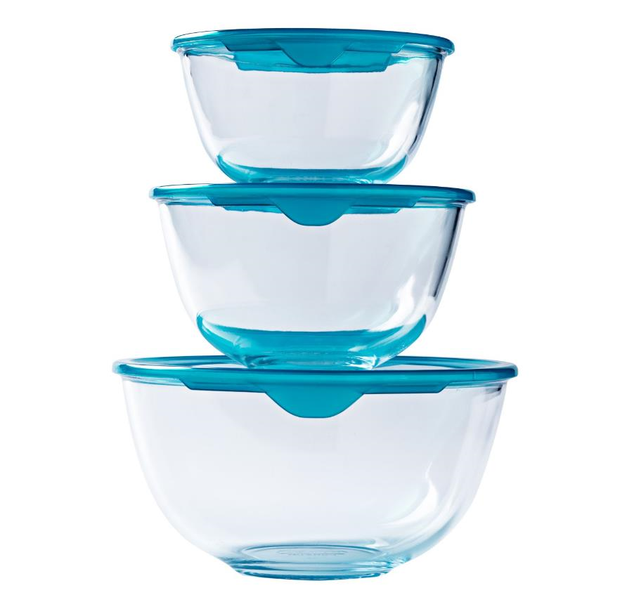 Pyrex Kapaklı Yuvarlak Kase 0,5 L (14x14x8 cm)