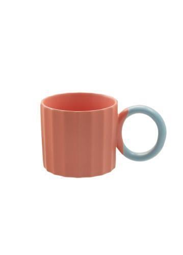 Runden Porselen Kupa Pembe 250 ml