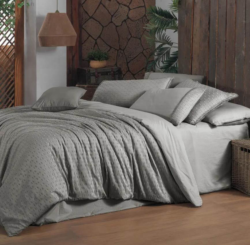 SAREV MOOD COMFORT MARBELLA ÇİFT KİŞİLİK NEVRESİM TAKIMI - GRİ